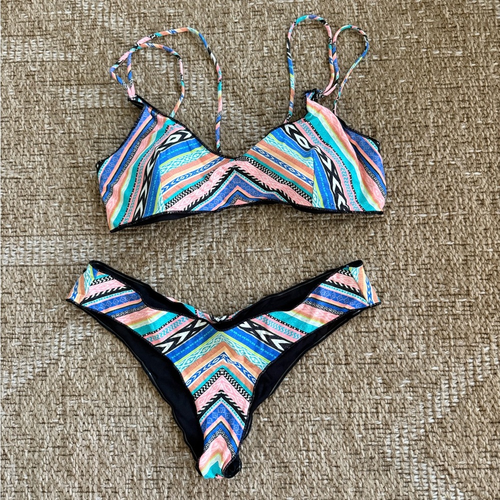 Colorful Geometric Bikini Set - image 1